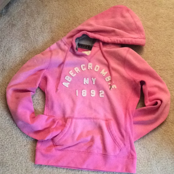 abercrombie and fitch pink hoodie